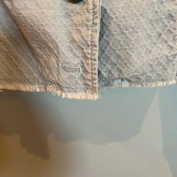 Light bluegray lightweight button down dress jacket - Picture 5 of 9